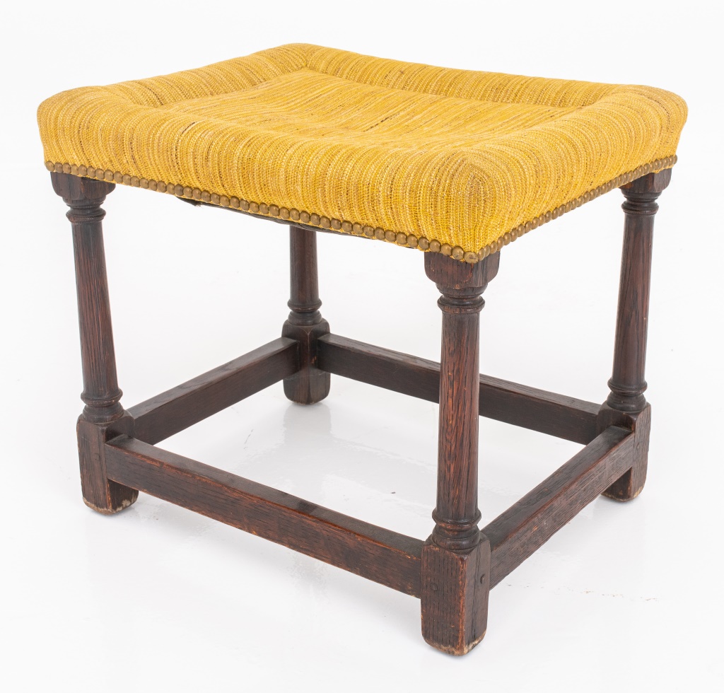 JACOBEAN STYLE OAK STOOL Jacobean
