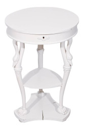 JACOBEAN STYLE SEWING TABLE W/