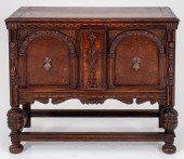 JACOBEAN STYLE SMALL OAK CABIN