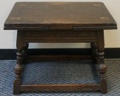 JACOBEAN STYLE STAINED OAK TAB