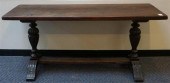 JACOBEAN STYLE WALNUT TRESTLE