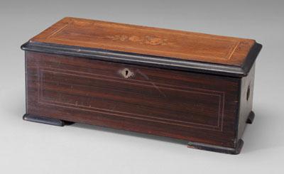 Jacot music box, faux rosewood