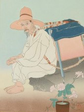 JACOULET WOODBLOCK "MARCHAND D