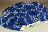 Jacquard Bedspread in Navy Blu