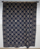JACQUARD BLUE AND WHITE COVERL