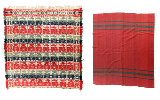 JACQUARD COVERLET AND BLANKET. 