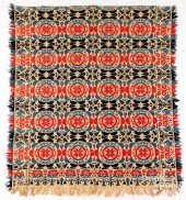 JACQUARD COVERLET, DATED 1848R