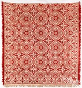 JACQUARD COVERLET, DATED 1856R