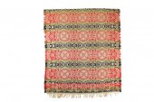 JACQUARD COVERLET.  Probably P