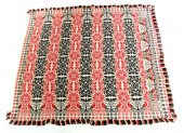 JACQUARD COVERLET.  Samuel B.