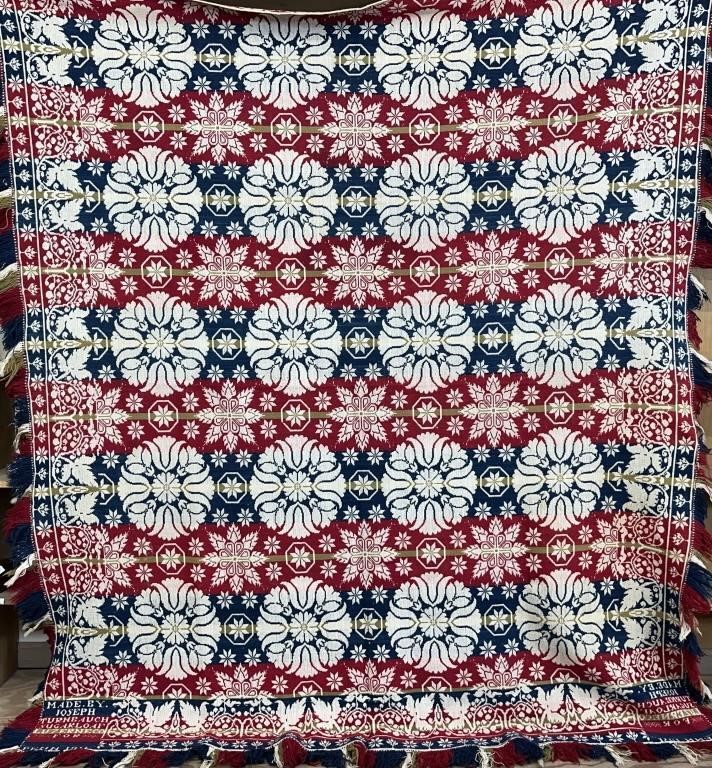 JACQUARD WOVEN COVERLET BY JOSEPH