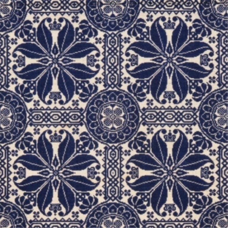 JACQUARD WOVEN COVERLETWoven in the