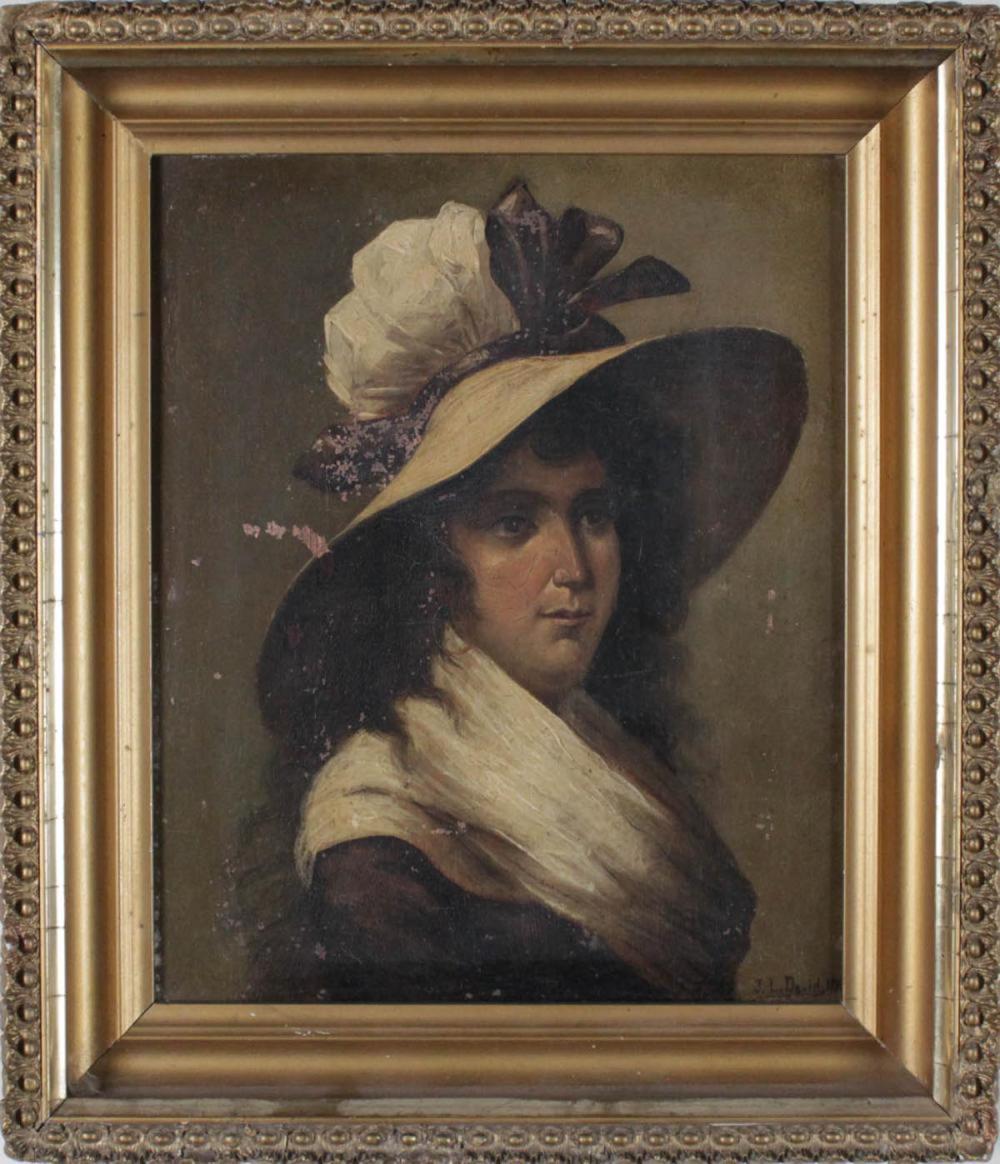 JACQUE LOUIS DAVID OIL ON