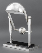 JACQUES ADNET CHROMED TABLE LA