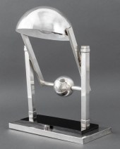 JACQUES ADNET CHROMED TABLE LA