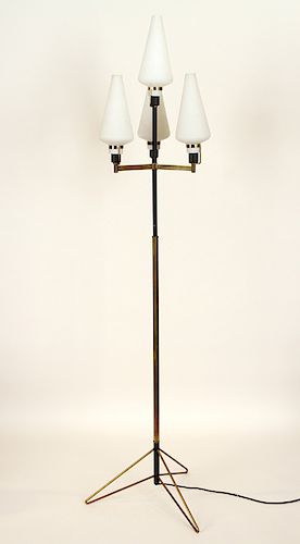 JACQUES ADNET STYLE BRASS BLACK