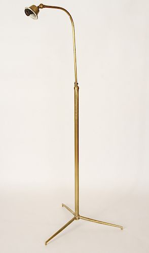 JACQUES ADNET STYLE BRASS FLOOR