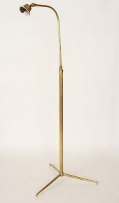 JACQUES ADNET STYLE BRASS FLOO