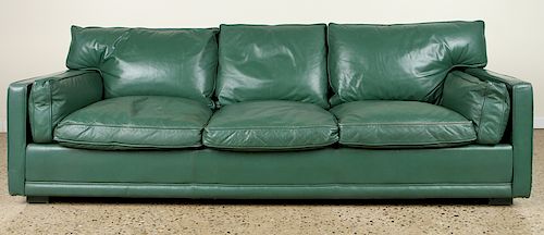 JACQUES ADNET STYLE LEATHER SOFA