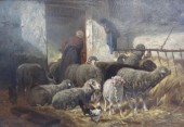 JACQUES Charles Emil. Oil on C