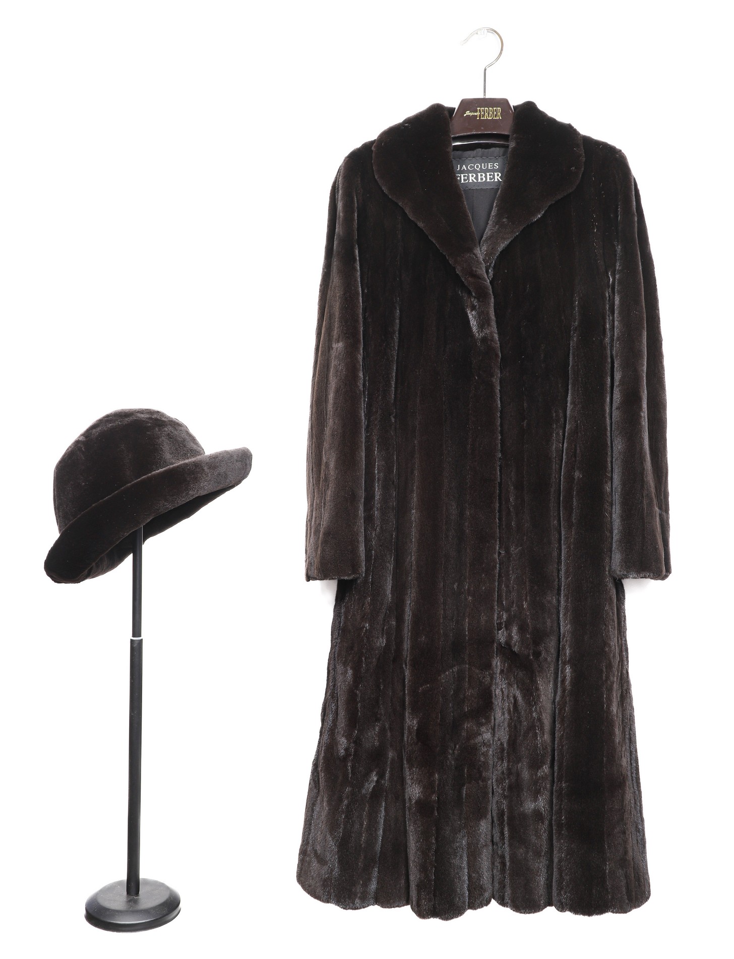 Jacques Ferber sheared mink coat