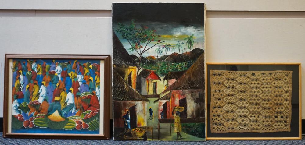 JACQUES, HAITIAN MARKET, OIL ON