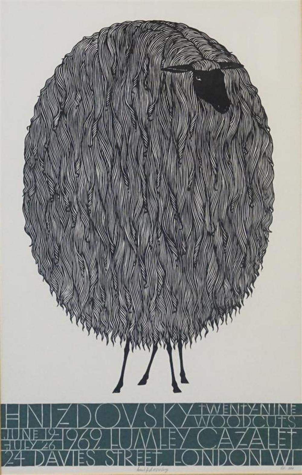 JACQUES HNIZDOVSKY, COLOR POSTER OF