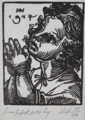 JACQUES HNIZDOVSKY, WOODCUT, P