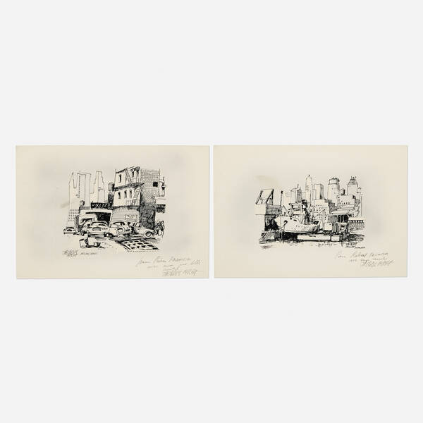 Jacques Milet. Cityscape (two