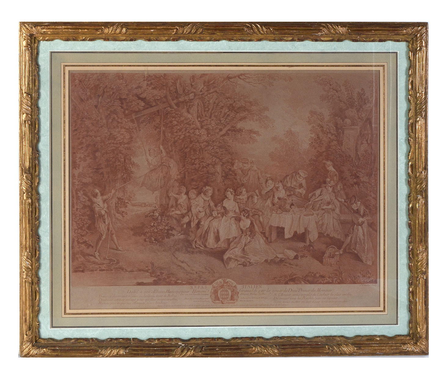 JACQUES PHILIPPE LE BAS ENGRAVING