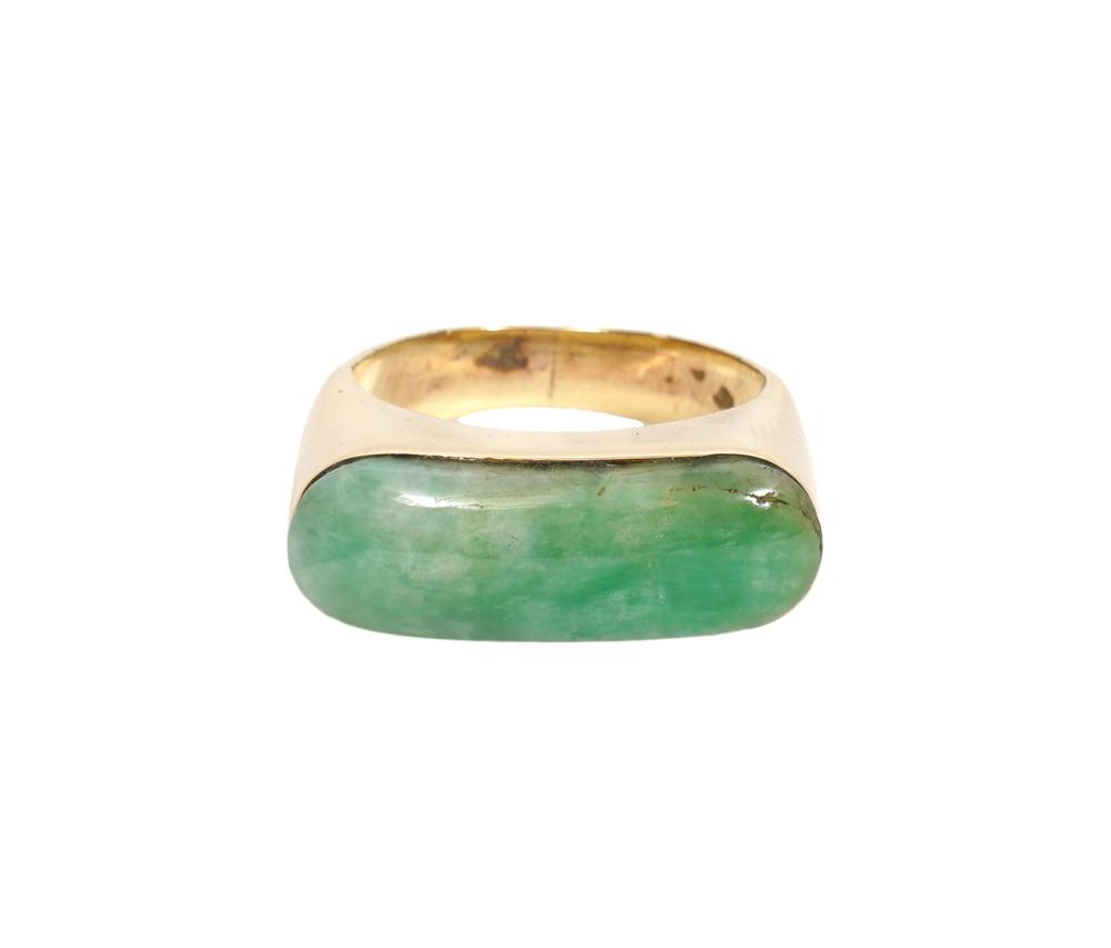 JADE & 14K YG CONTEMPORARY STYLE