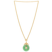 JADE, 24K, 14K YELLOW GOLD NEC