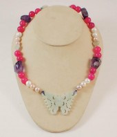 JADE, AGATE, AMETHYST AND PEAR