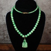 JADE AND FOURTEEN KARAT GOLD N