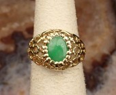 JADE AND FOURTEEN KARAT YELLOW
