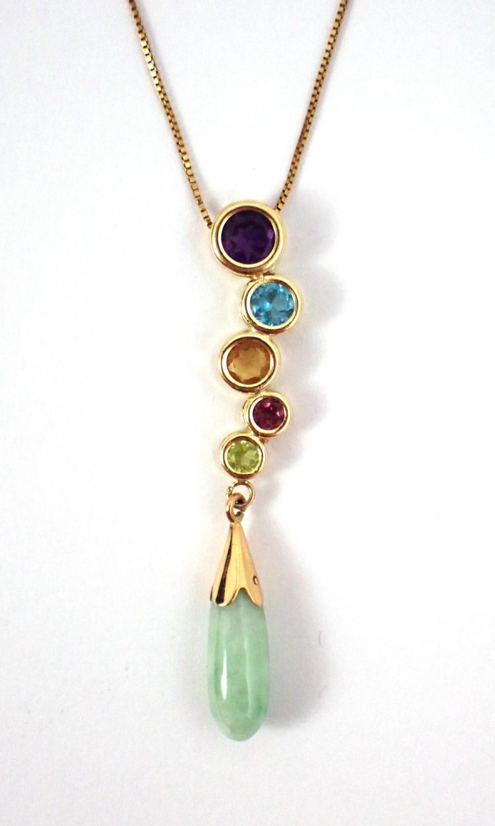 JADE AND MULTI COLOR GEMSTONE