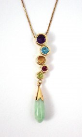 JADE AND MULTI COLOR GEMSTONE