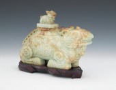 Jade Beast Figure Vessel with