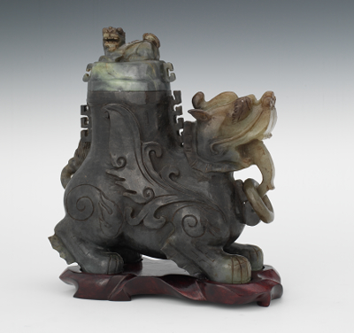 Jade Beast Vessel with Ring and