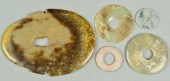 JADE BI DISCS AND AXE HEAD, 5