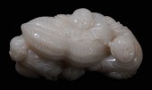 Jade Figural Group Qing Dynast