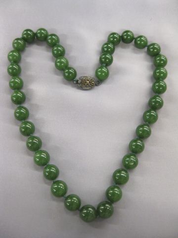 Jade Necklace Fine Deep Color 37