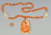 JADE NECKLACE W/ SALAMANDER DI