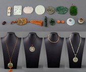 JADEITE AND HARDSTONE CARVINGS