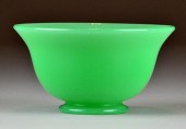Jadeite Glass Steuben-Style Bo