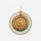 JADEITE JADE MEDALLION PENDANT
