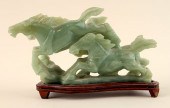 JADEITE SCULPURE OF HORSE FIGU