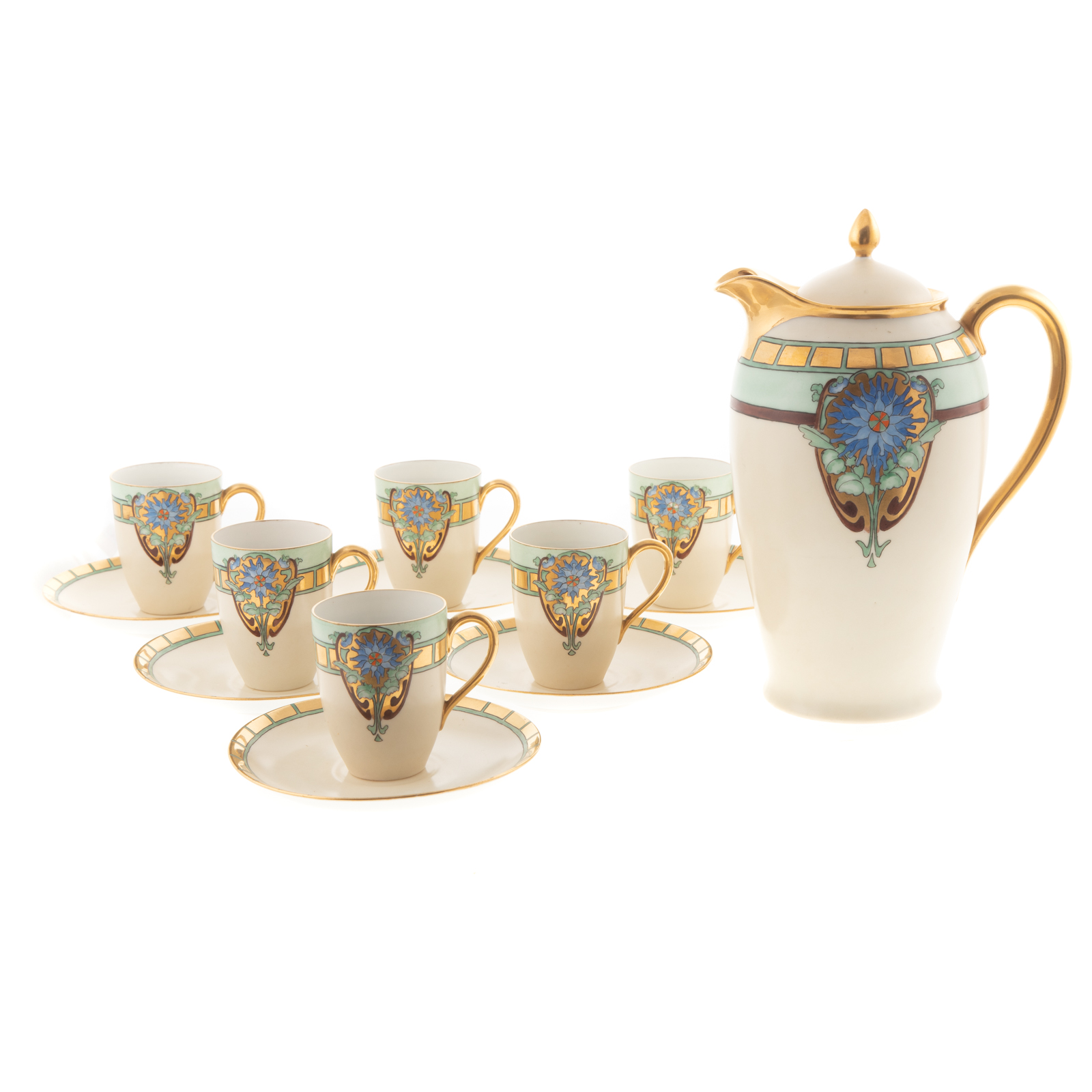 JAEGAR ART NOUVEAU PORCELAIN