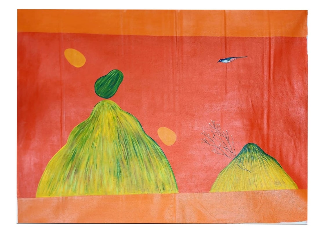 JAGDISH SWAMINATHAN OIL ON CANVAS