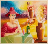 JAIMENDES "MULHER NO JARDIM" O